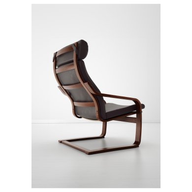 IKEA Крісло-качалка POANG Темно-коричневий (ИКЕА ПОАНГ) 89860765 фото - 7