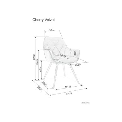 Обеденный стул Signal Cherry Бежевый CHERRYMOCBE фото - 6
