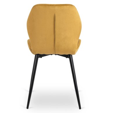 Обеденный стул Mebel Elit IRYS Welur Горчичный - 4 Обеденный стул Mebel Elit IRYS Welur Горчичный ME.IRYS/CU/V/K фото - 4