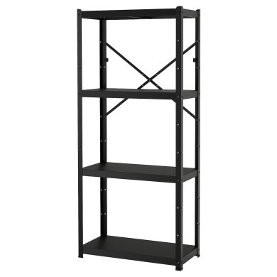 IKEA Стеллаж BROR Черный (ИКЕА BROR) 09471977