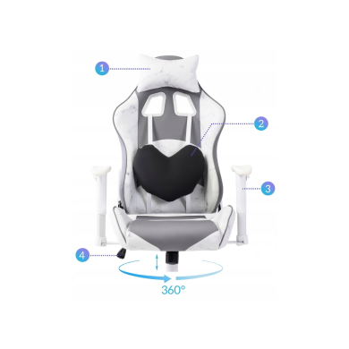 Геймерське крісло Mebel Elit CANDY MINI Сірий ME.KIDCANDY/P/E/FO фото - 9