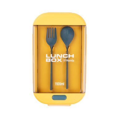 Ланч-бокс с столовыми приборами Homla KLODI 1,1 л Зеленый 218074 фото - 5