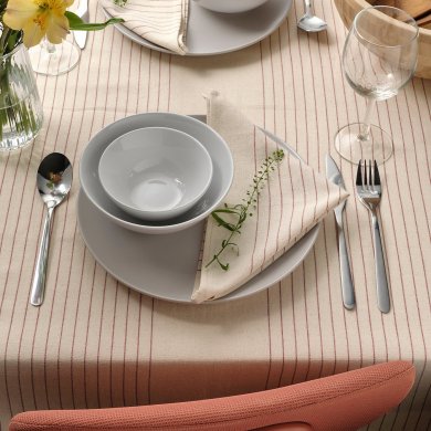 IKEA Скатерть VIPPSTARR 150x150 см Бежевый (ИКЕА VIPPSTARR) 40559185 фото - 3