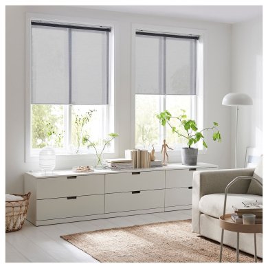 IKEA Рулонные шторы SKOGSKLOVER 120х195 см Серый (ИКЕА СКОГСКЛОВЕР) 60314601 фото - 2