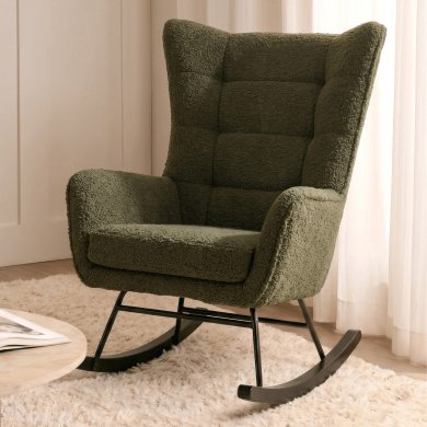 Кресло-качалка мягкое Mebel Elit JACKSON Boucle Зеленый ME.JACKSON/Z/CZ/TB/FW фото - 9