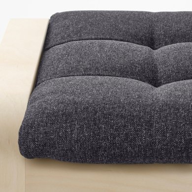 IKEA Кресло-качалка с подставкой POANG Темно-серый (ИКЕА ПОАНГ) 69502075 фото - 6
