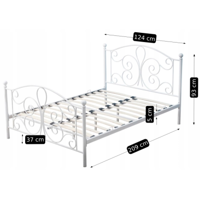 Кровать Mebel Elit LORDI 120x200 см | Белый - 2 Кровать Mebel Elit LORDI 120x200 см | Белый ME.LORDI/120/B/LOZ фото - 2