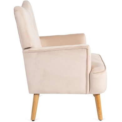 Кресло мягкое Mebel Elit BUNNY Welur Бежевый - 4 Кресло мягкое Mebel Elit BUNNY Welur Бежевый ME.BUNNY/BZ/DK/V/FW фото - 4