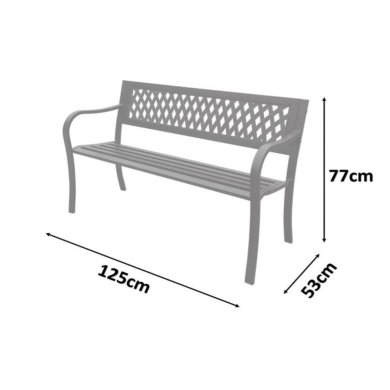 Садовая скамья Garden Line MEB2927 Черный - 4 Садовая скамья Garden Line MEB2927 Черный MEB2927 фото - 4