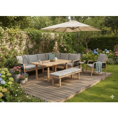 Комплект садовой мебели Garden Line OTTAWA Серый ALM8154 фото - 4