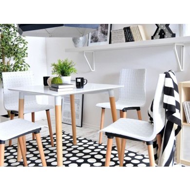 Обідній стіл Chomik Білий FAT1156 фото - 5