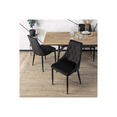 Обідній стілець Mebel Elit CORK Welur Чорний ME.CORK/CZ/V/K фото - 13