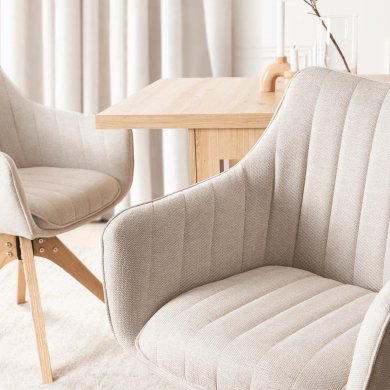 Обідній стілець поворотний Mebel Elit LEMON Світло-бежевий ME.LEMON/JBZ/T/K фото - 8