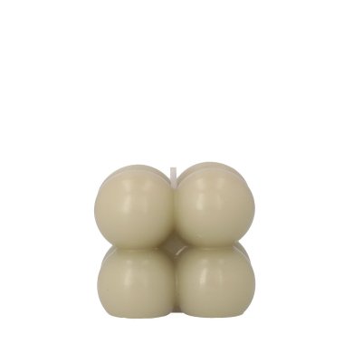 Свеча Homla BUBBLE 6x6см | Бежевый 208222 фото - 3