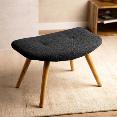 Підставка для ніг Homla MOSS TEDDY BOUCLE Чорний 230209 фото - 5