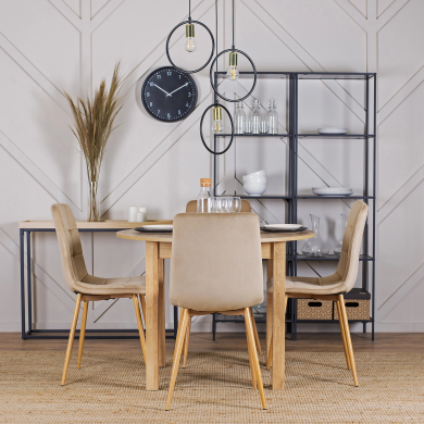 Обеденный стул Mebel Elit FREDY Welur Бежевый ME.FREDY/BZ/D/V/K фото - 5