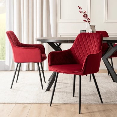 Обеденный стул Mebel Elit BRESSO Welur Бордовый ME.BRESSO/BOR/CZ/V/K фото - 6