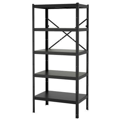 IKEA Стеллаж BROR Черный (ИКЕА BROR) 69471738