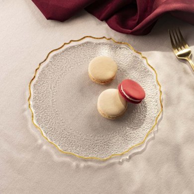 Тарілка Homla LISALA 21 см Прозорий - 6 Тарілка Homla LISALA 21 см Прозорий 217716 фото - 6