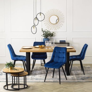 Обідній стілець Mebel Elit RIO Welur Синій ME.RIO/GR/V/K фото - 5