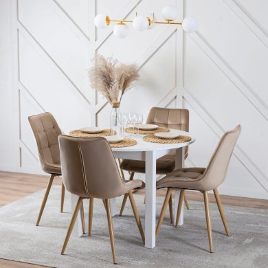 Розкладний обідній стіл Mebel Elit HARRY Білий B.HARRY/B/S фото - 5