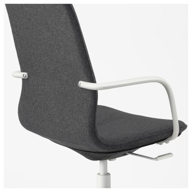 IKEA Офисное кресло LANGFJALL Темно-серый (ИКЕА ЛАНГФЬЯЛЛЬ) 29252865 фото - 6