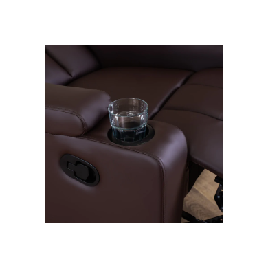 Кресло мягкое раскладное с реклайнером Mebel Elit KOBI Коричневый ME.KOBI/BR/E/FW фото - 9