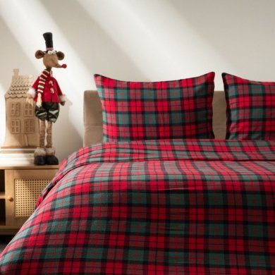 Комплект постельного белья Homla TARTAN 2 160x200 см Принт - 7 Комплект постельного белья Homla TARTAN 2 160x200 см Принт 237526 фото - 7