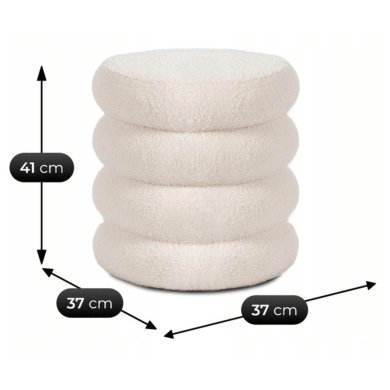 Пуф Mebel Elit ROSSA Кремовий ME.ROSSA/KR/TB/PUF фото - 6