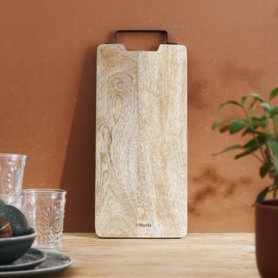 Разделочная доска Homla SOSER MANGO 41x18 см | Дерево / Черный 211261 фото - 6