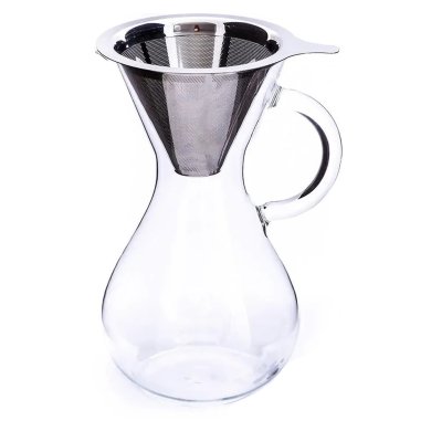 Кофейник Duka  DRIP 1000 мл | Прозрачный / Серебристый 1213973