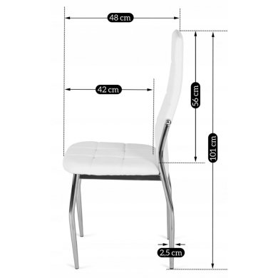 Обеденный стул Mebel Elit MOLLY Белый ME.MOLLY/B/CH/E/K фото - 12