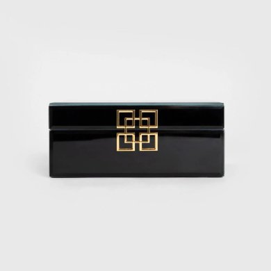 Скринька для прикрас Homla CARNIVAL 19x15x8 см Чорний - 2 Скринька для прикрас Homla CARNIVAL 19x15x8 см Чорний 237524 фото - 2