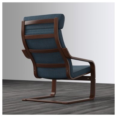 Крісло-качалка POANG Темно-синій - 7 IKEA Крісло-качалка POANG Темно-синій (ИКЕА ПОАНГ) 39197816 фото - 7