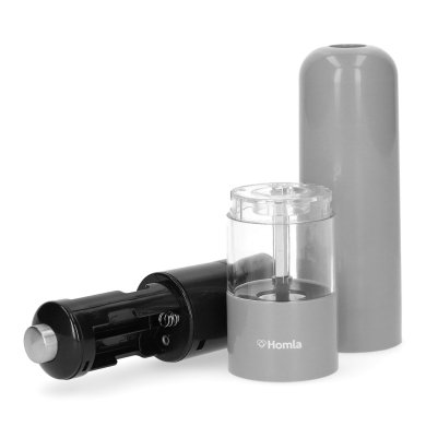 Млин для спецій Homla MINAZ 23 см | Сірий / Прозорий - 5 Млин для спецій Homla MINAZ 23 см | Сірий / Прозорий 163770 фото - 5