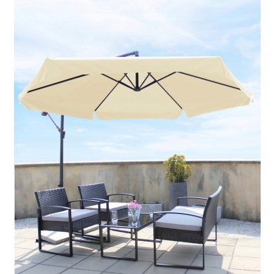 Садова парасоля з чохлом Garden Line BANANA 300 см Бежевий GAO2866 фото - 7