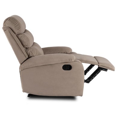 Крісло м'яке розкладне з реклайнером Mebel Elit KOBE Welur Бежевий ME.KOBE/BZ/V/FW фото - 5