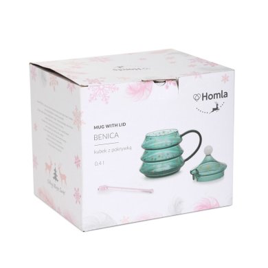 Кружка з кришкою і паличкою Homla BENICA 400 мл Зелений - 5 Кружка з кришкою і паличкою Homla BENICA 400 мл Зелений 219162 фото - 5