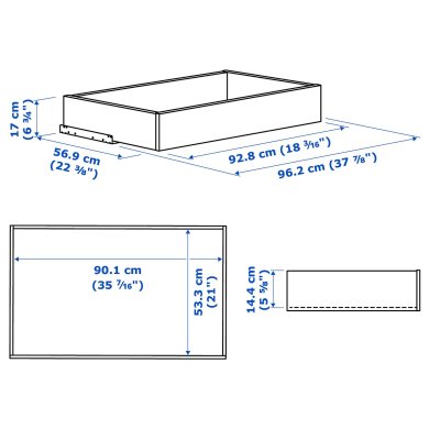 IKEA Выдвижной ящик KOMPLEMENT (ИКЕА КОМПЛИМЕНТ) 00246714 фото - 3