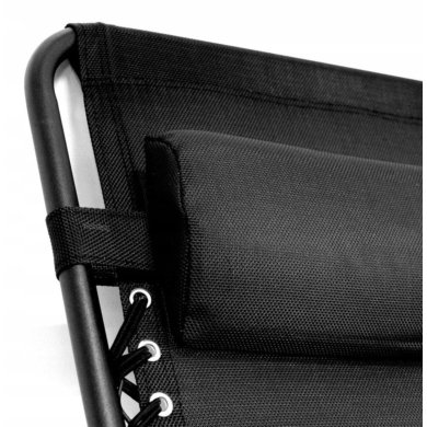 Складаний шезлонг Garden Line LEZ5934 Чорний - 5 Складаний шезлонг Garden Line LEZ5934 Чорний LEZ5934 фото - 5
