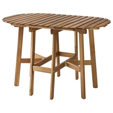 IKEA Раскладной садовый стол ASKHOLMEN Дерево (ИКЕА АСХОЛЬМЕН) 10557526
