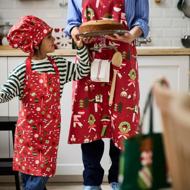 IKEA Детский кухонный фартук VINTERFINT 57 см Принт (ИКЕА ВИНТЕРФИНТ) 60604276 фото - 4