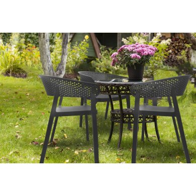 УЦЕНКА Садовый стул Kontrast KP100 Антрацит - 13 УЦЕНКА Садовый стул Kontrast KP100 Антрацит brak/5.90.211279 фото - 13