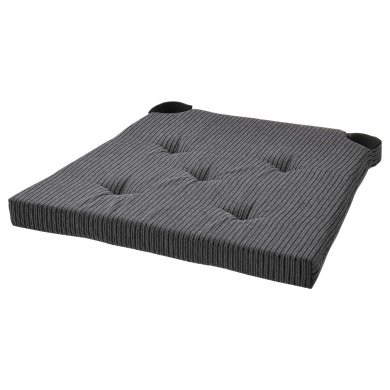 IKEA Подушка на стул JUSTINA Черный (ИКЕА ДЖАСТИН) 50545414