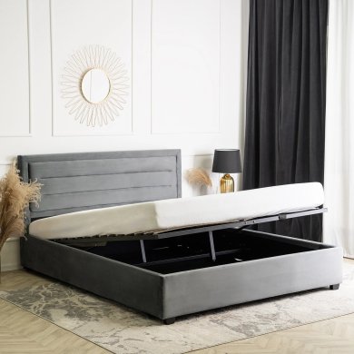 Ліжко Mebel Elit BLOOM Welur 160x200 см Сірий - 5 Ліжко Mebel Elit BLOOM Welur 160x200 см Сірий ME.BLOOM/160/CP/V/LOZZPOJ фото - 5