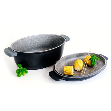 Жаровня с крышкой Duka Gota Cook 5,6 л | Черный 1213895 фото - 3