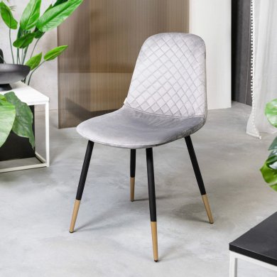 Обідній стілець Homla NOIR Welur Сірий - 8 Обідній стілець Homla NOIR Welur Сірий 157337 фото - 8