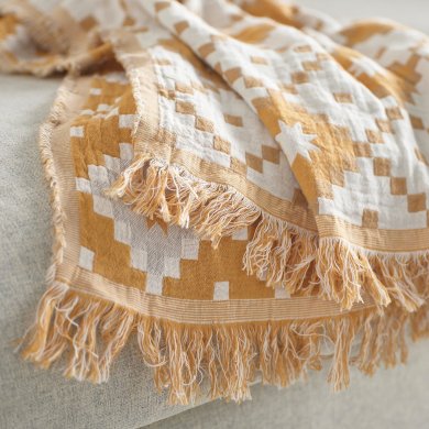 IKEA Плед SVARTFRYLE 130х170 см Принт (ИКЕА СВАРТФРЮЛЕ) 90585059 фото - 3