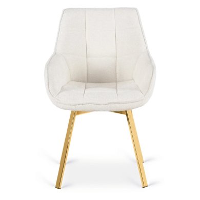 Обеденный стул поворотный Mebel Elit MIA Boucle Кремовый ME.MIA/KR/ZL/TB/K фото - 2