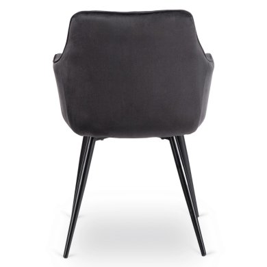 Обеденный стул Mebel Elit MODESTO Welur Черный ME.MODESTO/CZ/CZ/V/K фото - 4